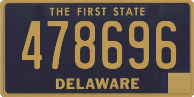 DE license plate 478696