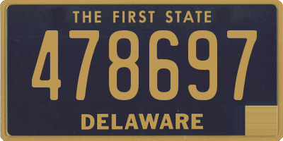 DE license plate 478697