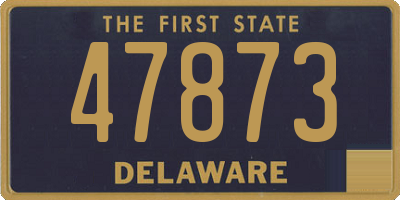 DE license plate 47873