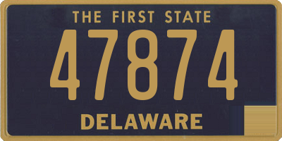 DE license plate 47874