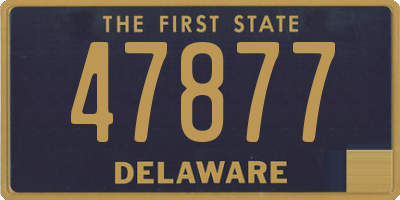 DE license plate 47877