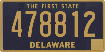 DE license plate 478812