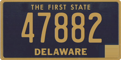 DE license plate 47882