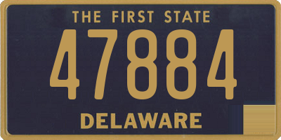 DE license plate 47884