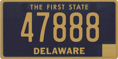 DE license plate 47888