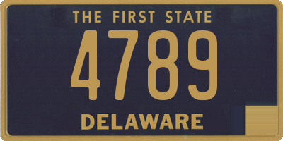 DE license plate 4789