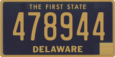 DE license plate 478944