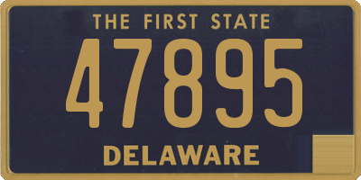 DE license plate 47895