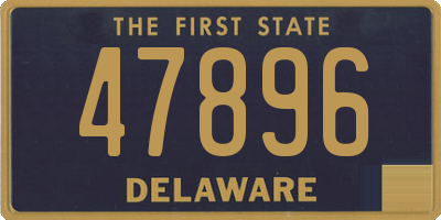 DE license plate 47896