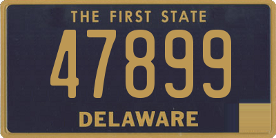DE license plate 47899