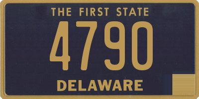 DE license plate 4790