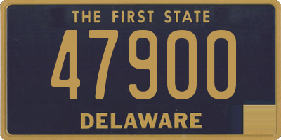 DE license plate 47900