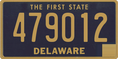 DE license plate 479012