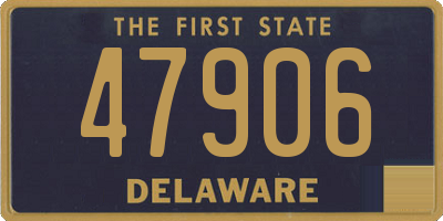 DE license plate 47906