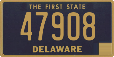 DE license plate 47908