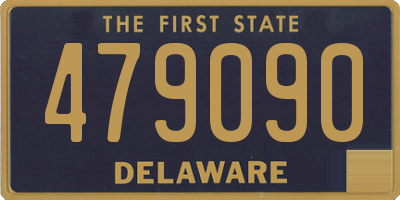 DE license plate 479090