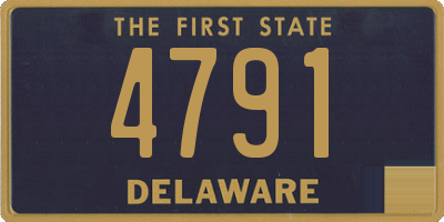 DE license plate 4791