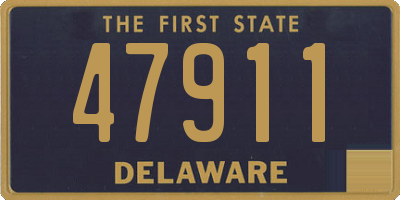 DE license plate 47911