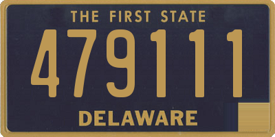DE license plate 479111