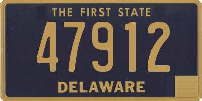 DE license plate 47912