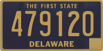 DE license plate 479120