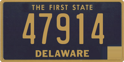DE license plate 47914