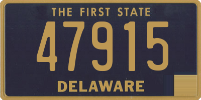DE license plate 47915