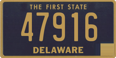 DE license plate 47916