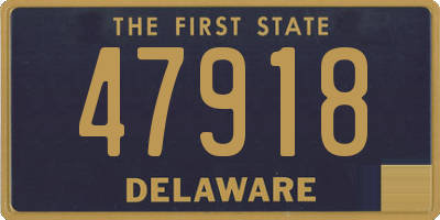 DE license plate 47918