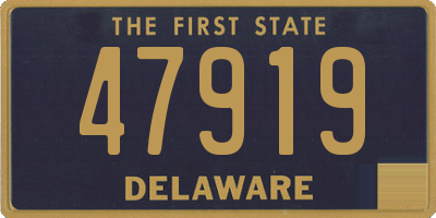 DE license plate 47919