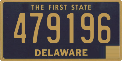 DE license plate 479196