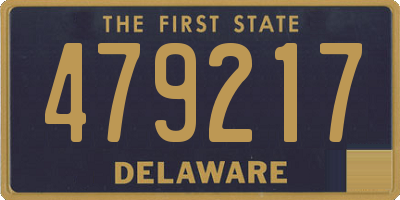 DE license plate 479217