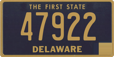DE license plate 47922