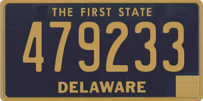 DE license plate 479233