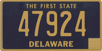 DE license plate 47924