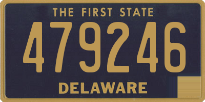 DE license plate 479246
