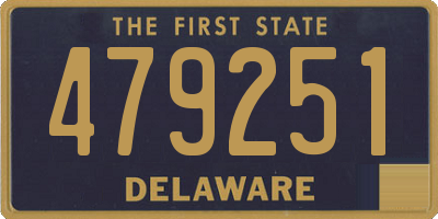 DE license plate 479251