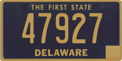 DE license plate 47927
