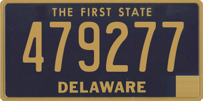 DE license plate 479277