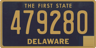 DE license plate 479280