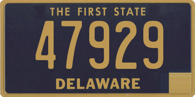 DE license plate 47929