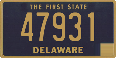DE license plate 47931