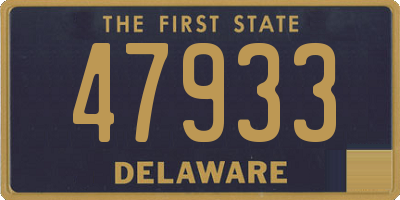 DE license plate 47933