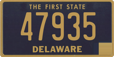 DE license plate 47935