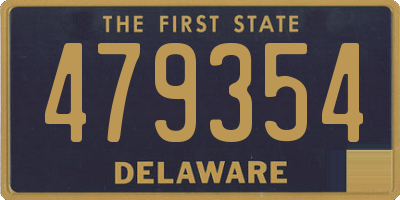 DE license plate 479354