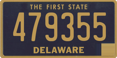 DE license plate 479355