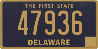 DE license plate 47936