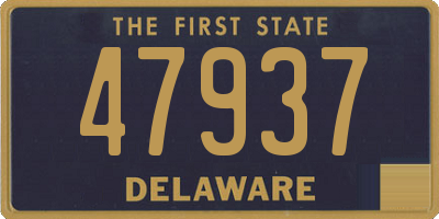 DE license plate 47937