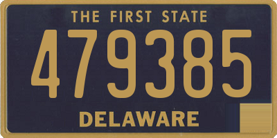 DE license plate 479385