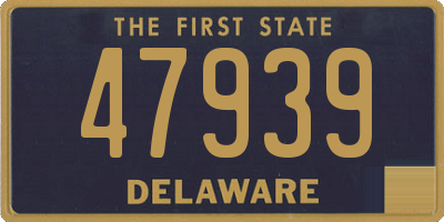 DE license plate 47939